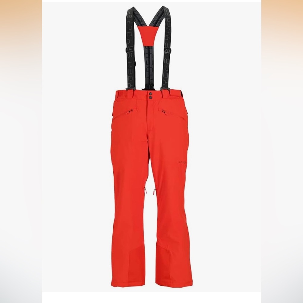 Red Ski Pants with Suspenders
